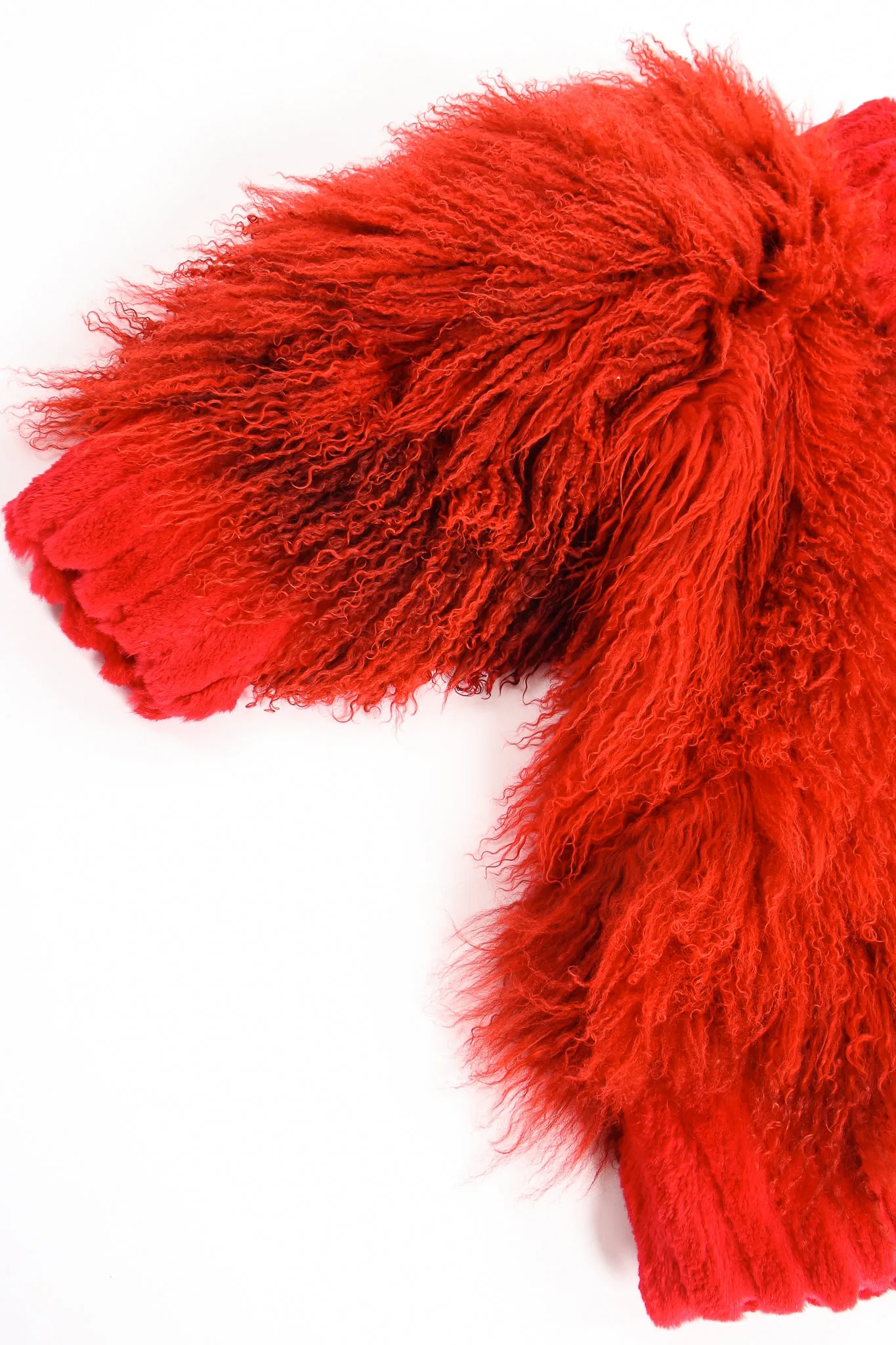 Mongolian Fur Shawl Collar Coat