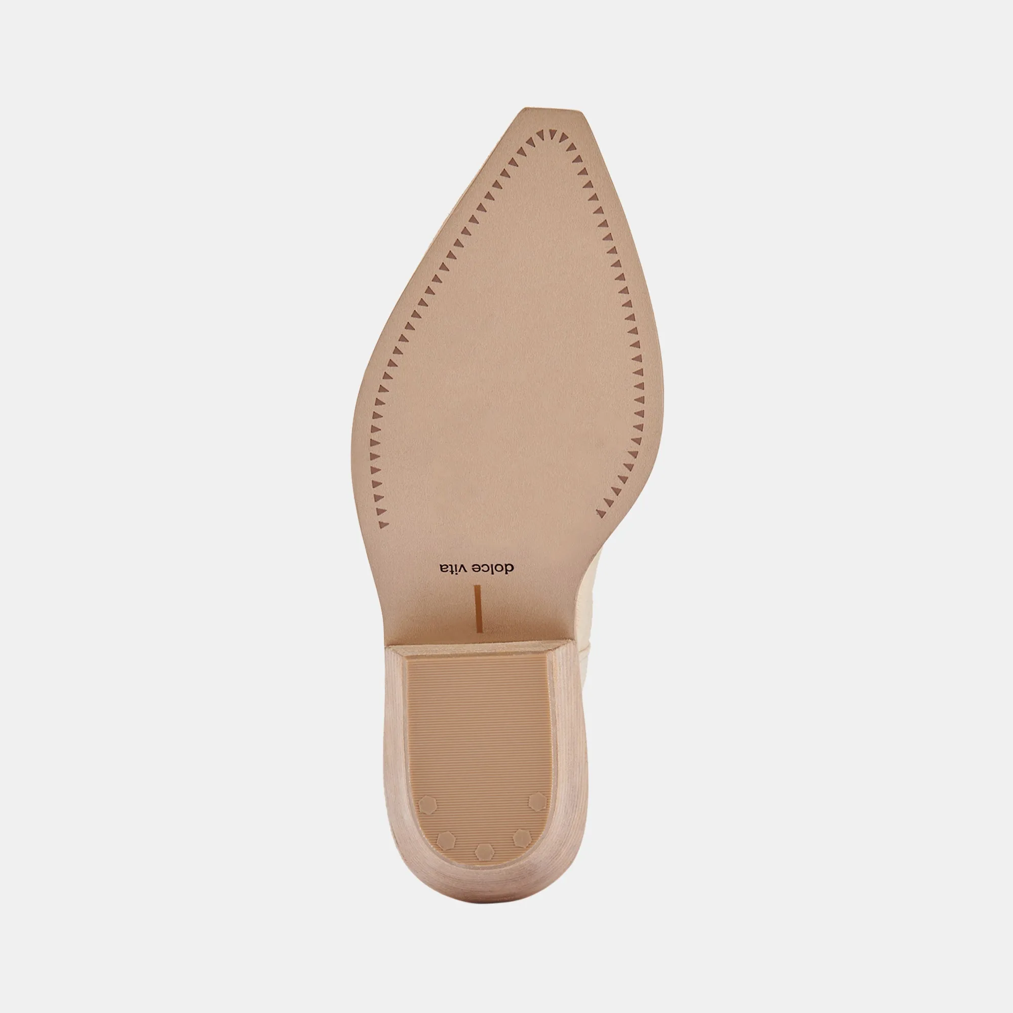 NASHE BOOTIES VANILLA NUBUCK - re:vita
