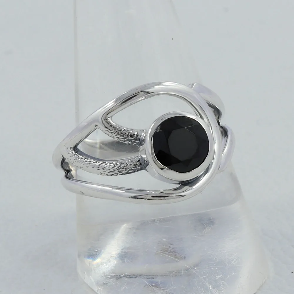 Natural Citrine Gemstone Silver Rings