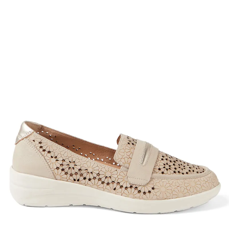 NERRIDA W - ALMOND-PALE GOLD LEATHER