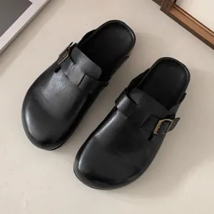 NEW & INSTOCK - Leather Birkenstock Style Sandal Slipper