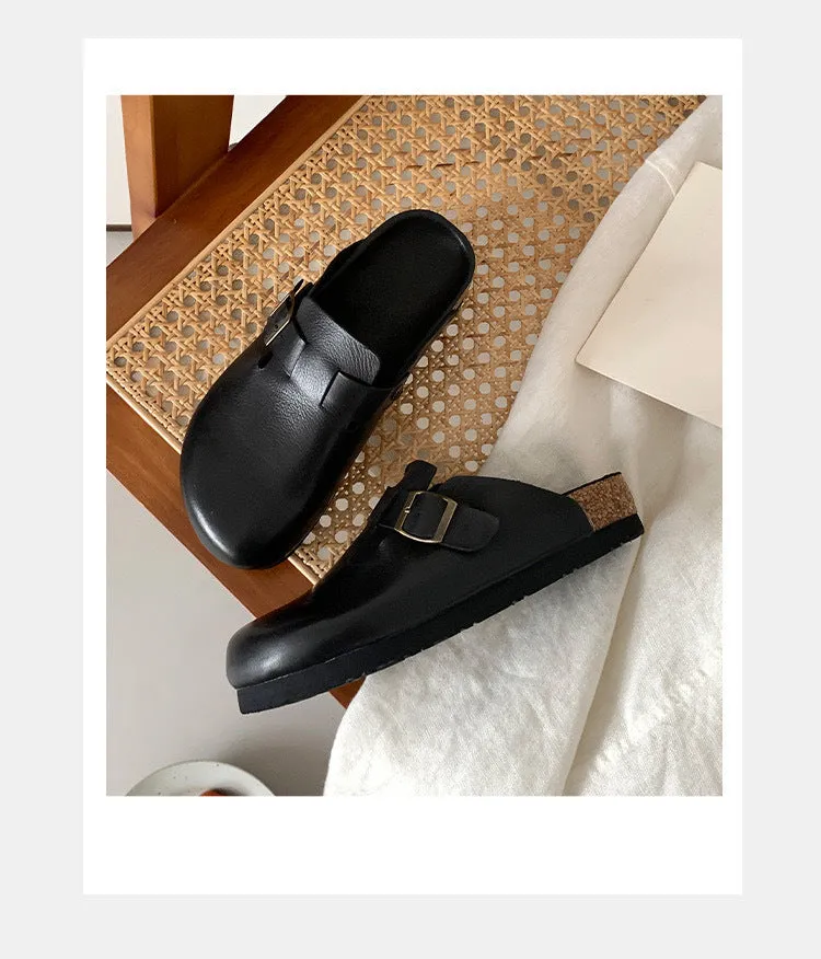NEW & INSTOCK - Leather Birkenstock Style Sandal Slipper