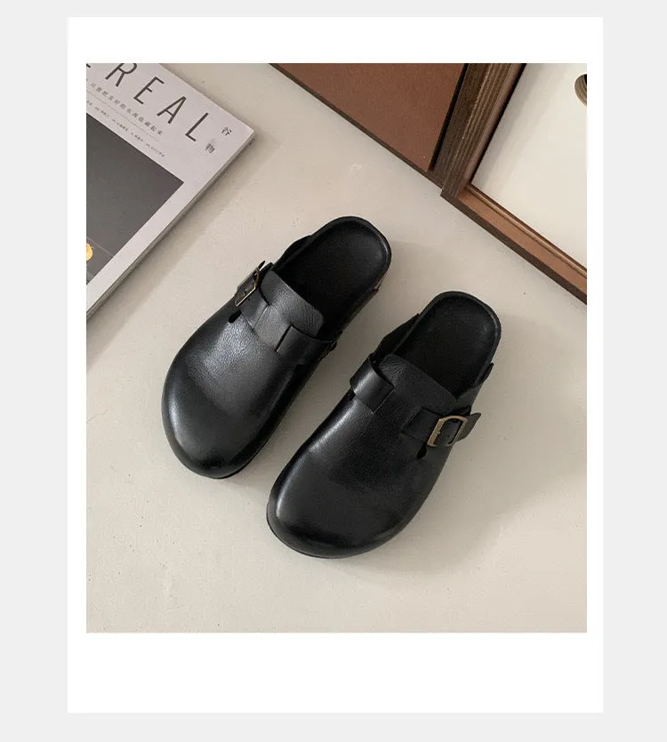 NEW & INSTOCK - Leather Birkenstock Style Sandal Slipper