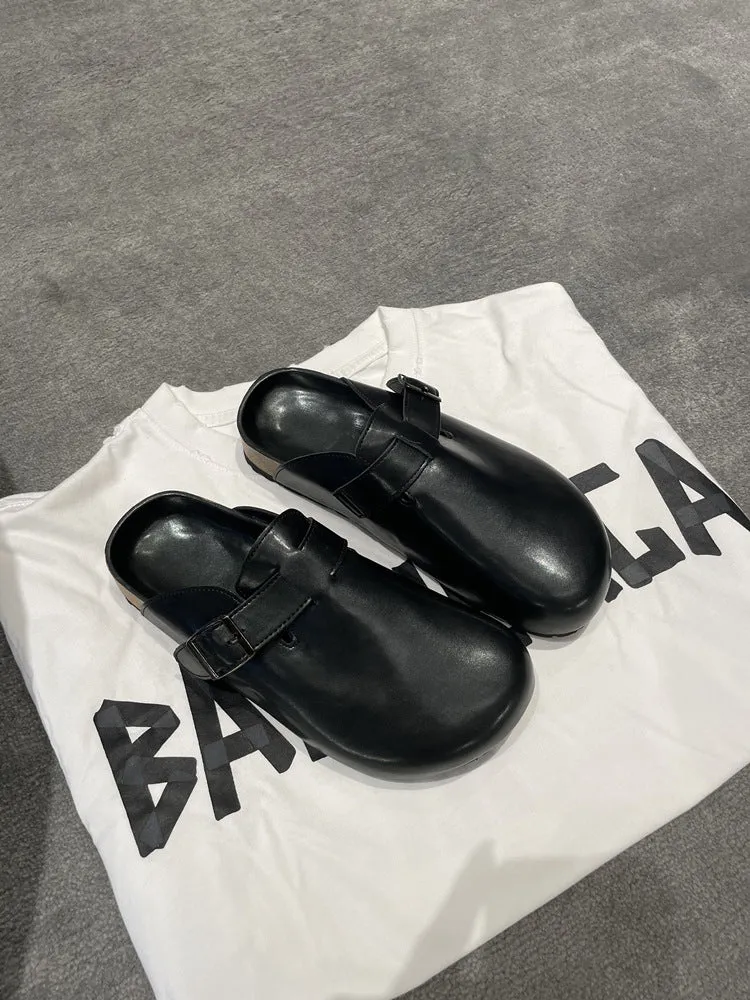NEW & INSTOCK - Leather Birkenstock Style Sandal Slipper