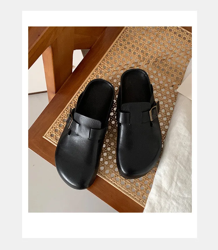 NEW & INSTOCK - Leather Birkenstock Style Sandal Slipper