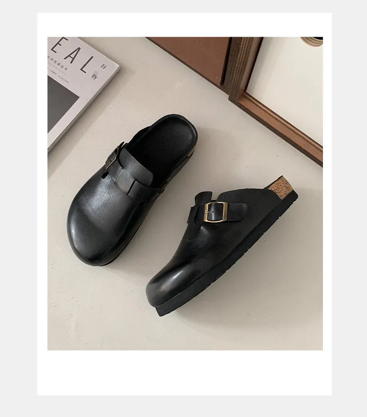 NEW & INSTOCK - Leather Birkenstock Style Sandal Slipper