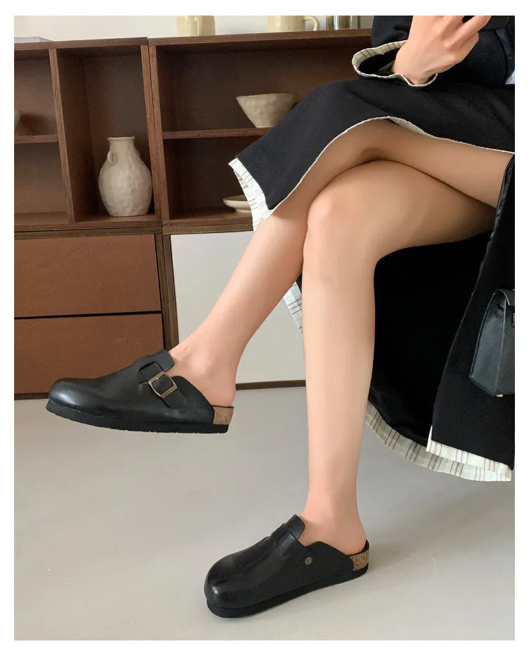 NEW & INSTOCK - Leather Birkenstock Style Sandal Slipper