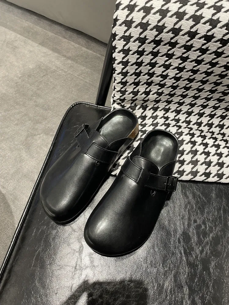 NEW & INSTOCK - Leather Birkenstock Style Sandal Slipper