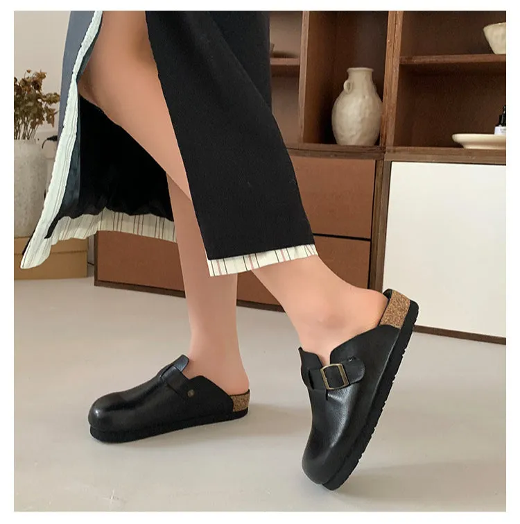 NEW & INSTOCK - Leather Birkenstock Style Sandal Slipper