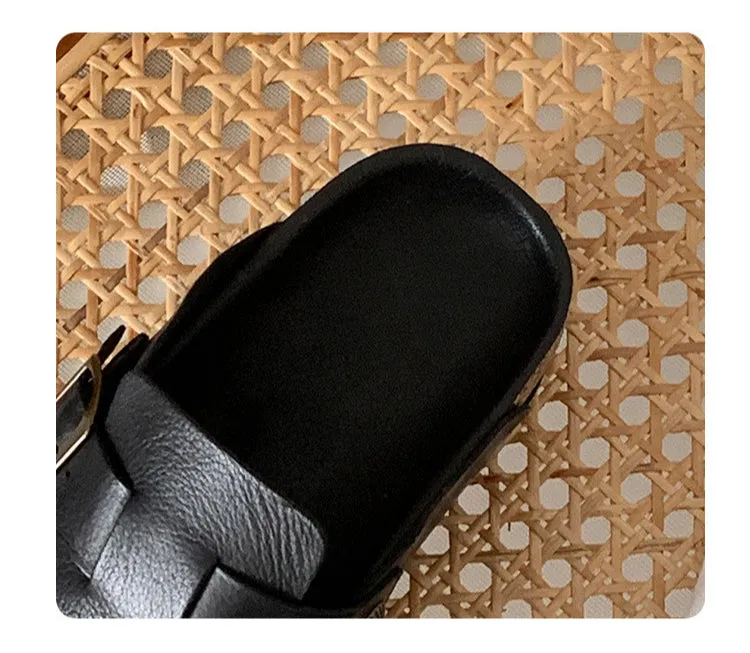 NEW & INSTOCK - Leather Birkenstock Style Sandal Slipper