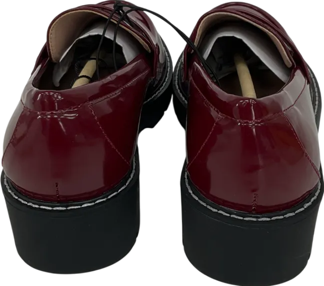 New Look Red Wide Fit Loafers UK 4