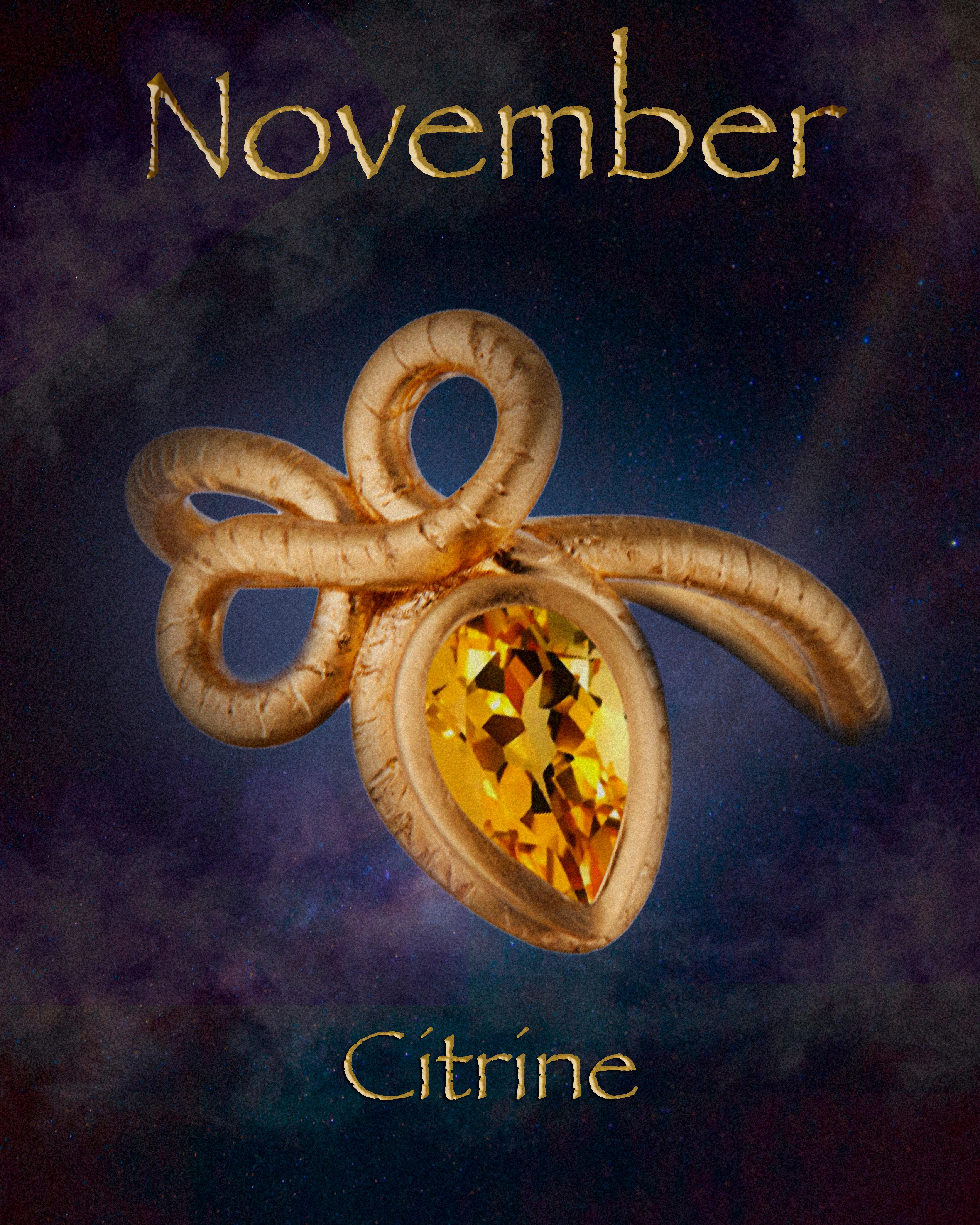 NEW! The Promise Ring with Citrine