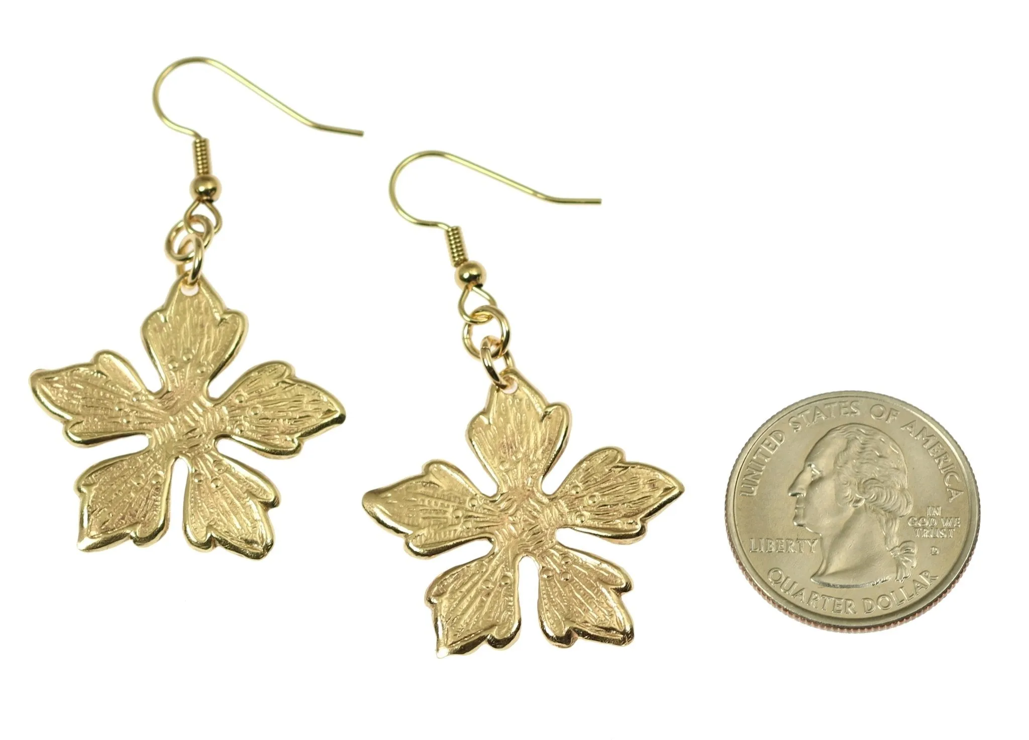 Nu Gold Buttercup Flower Earrings