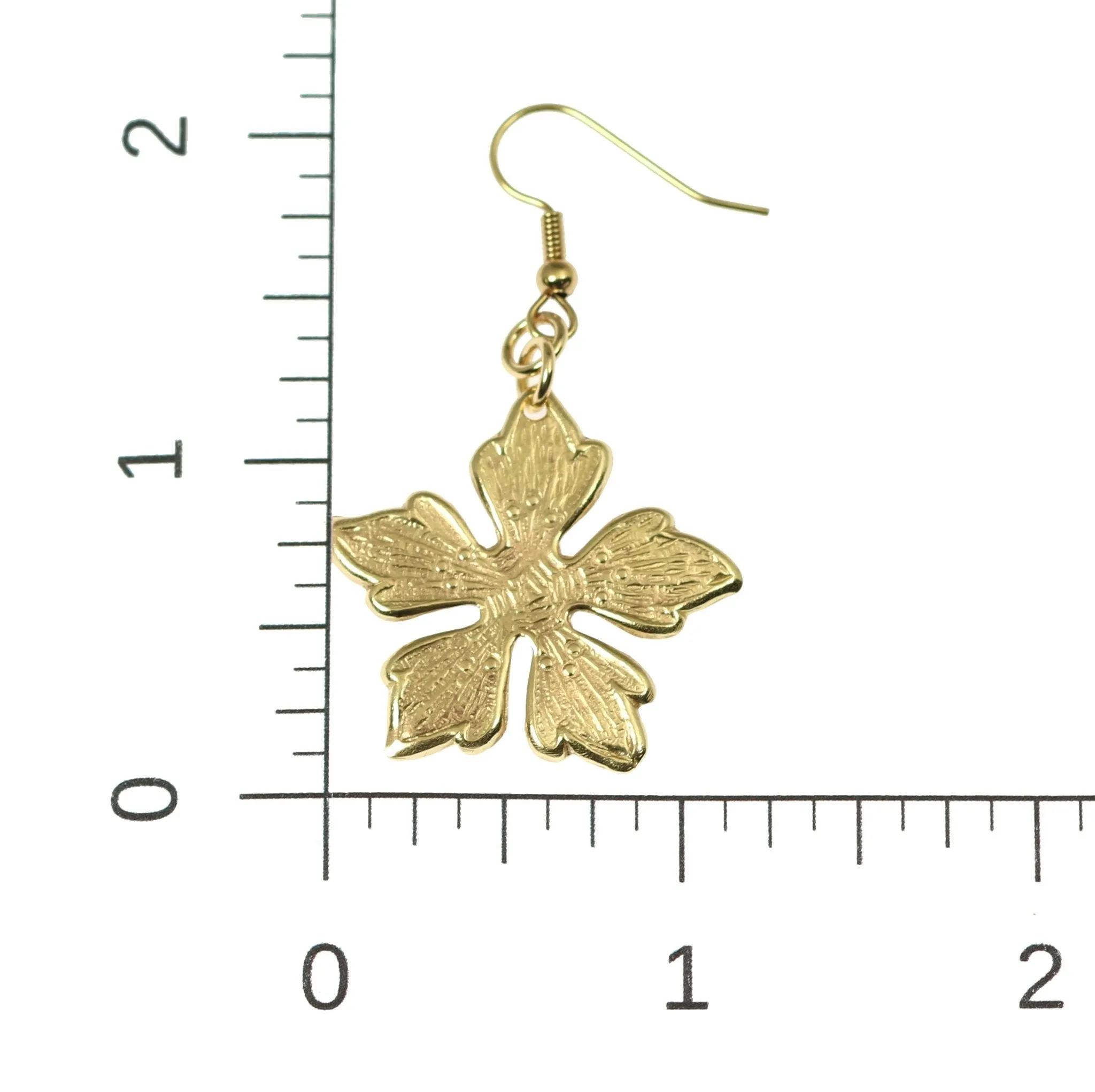 Nu Gold Buttercup Flower Earrings