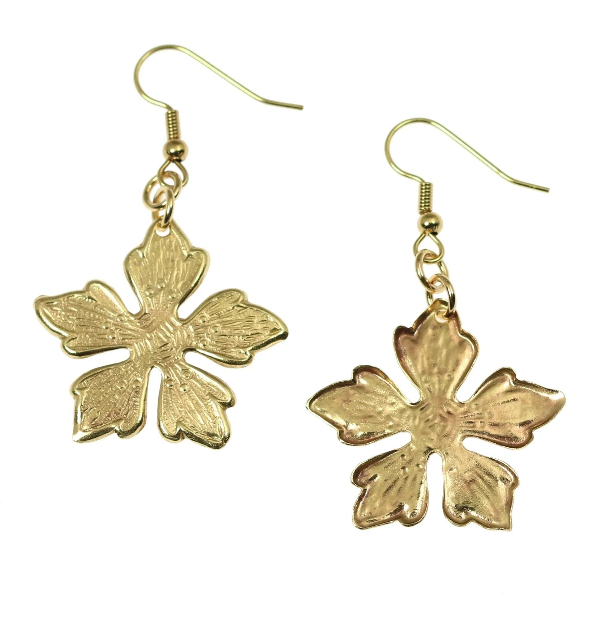 Nu Gold Buttercup Flower Earrings