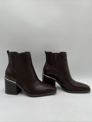 NWOB Kelly & Katie Ceola Bootie Women's Brown Size 7.5M - Like New
