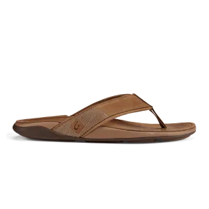 OluKai Men's Tuahine Leather Beach Sandals