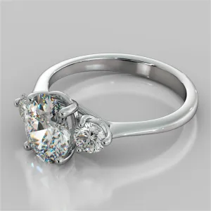 Oval Cut Three-Stone Engagement Ring