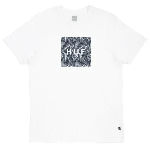 Palm Leaf Box Logo T-Shirt White