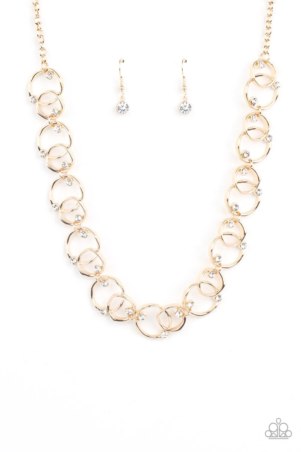 Paparazzi Center of My Universe Necklace Gold & The Universe Revolves Around Me Bracelet Gold