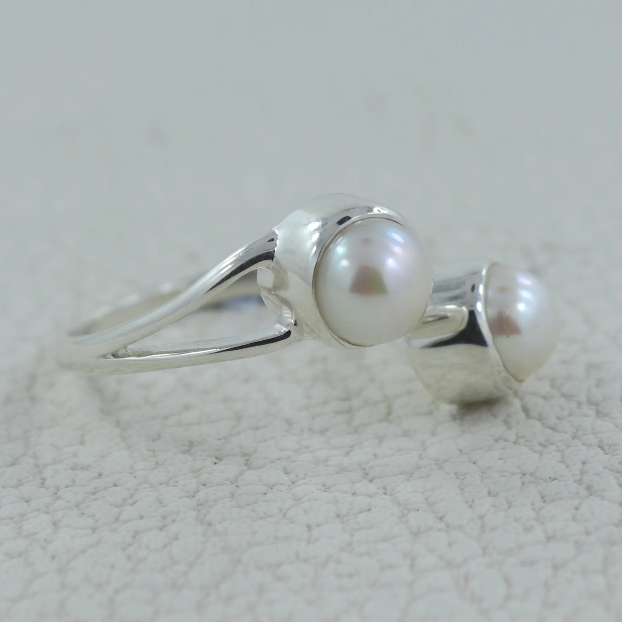 Pearl Silver Rings