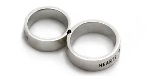 Personalized heart engraved bands