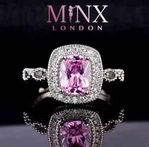 Pink Diamond Engagement Rings | Pink Diamond Ring | Womens Pink Diamond Ring | Infinity Ring | Womens Engagement Ring | Halo Ring | Rings