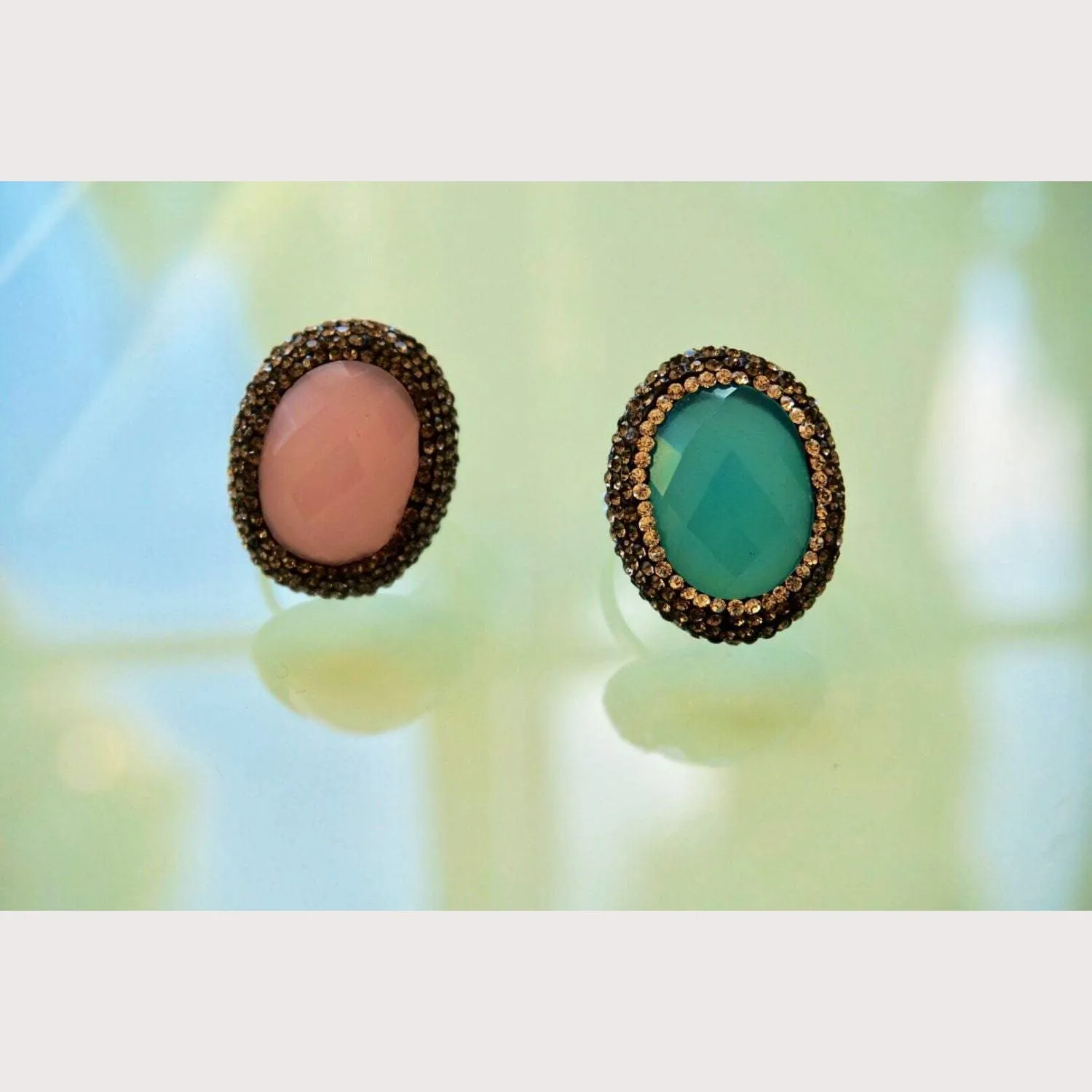Pink Quartz Gemstone Ring