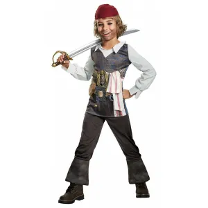 Pirates Of The Caribbean Captain Jack Classic Boys Child Kids Costume
