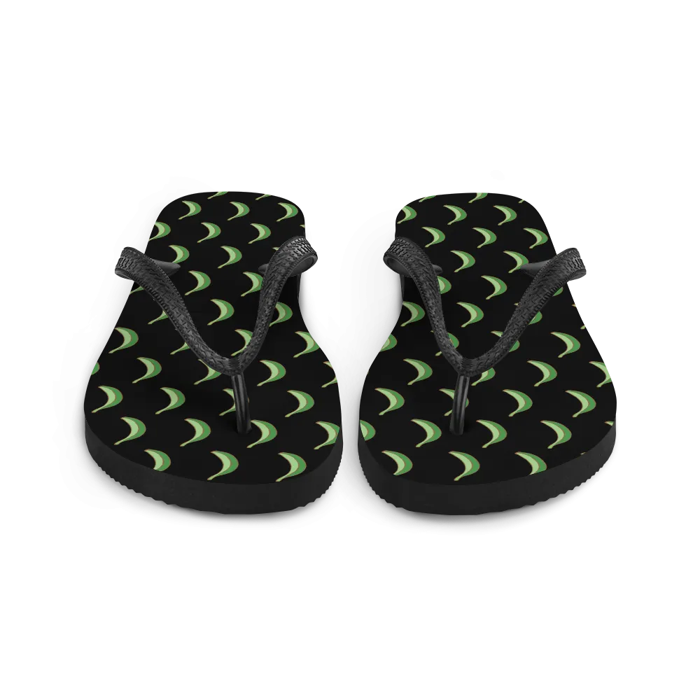 Platano All-Over Flip-Flops (Black)