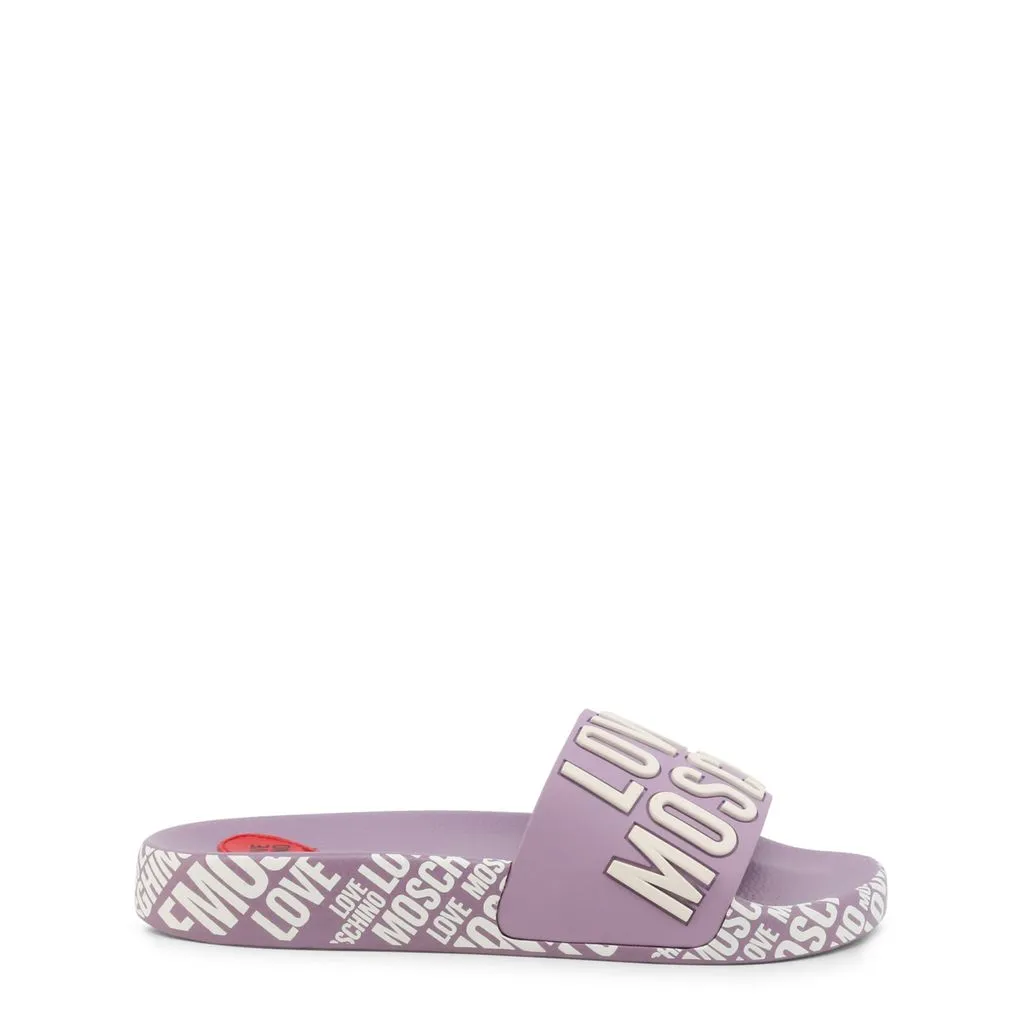 Pretty Purple Slide Sandals