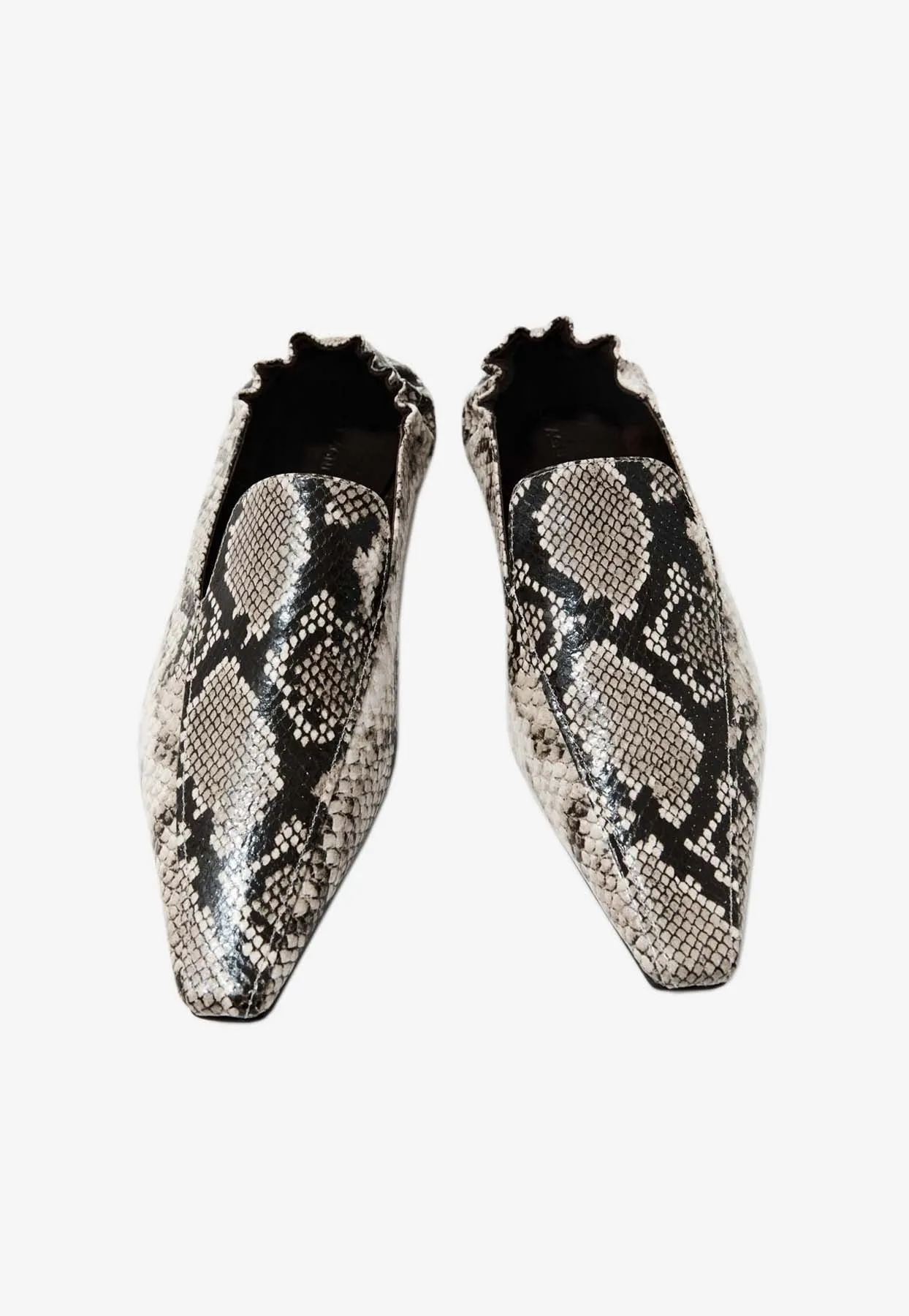Python Print Leather Loafers