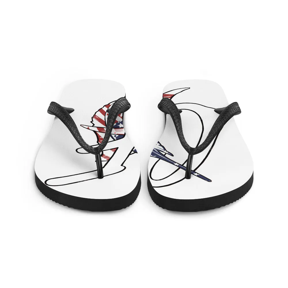 "The Conservative Fisherman" Signature Graphic Flip-Flops