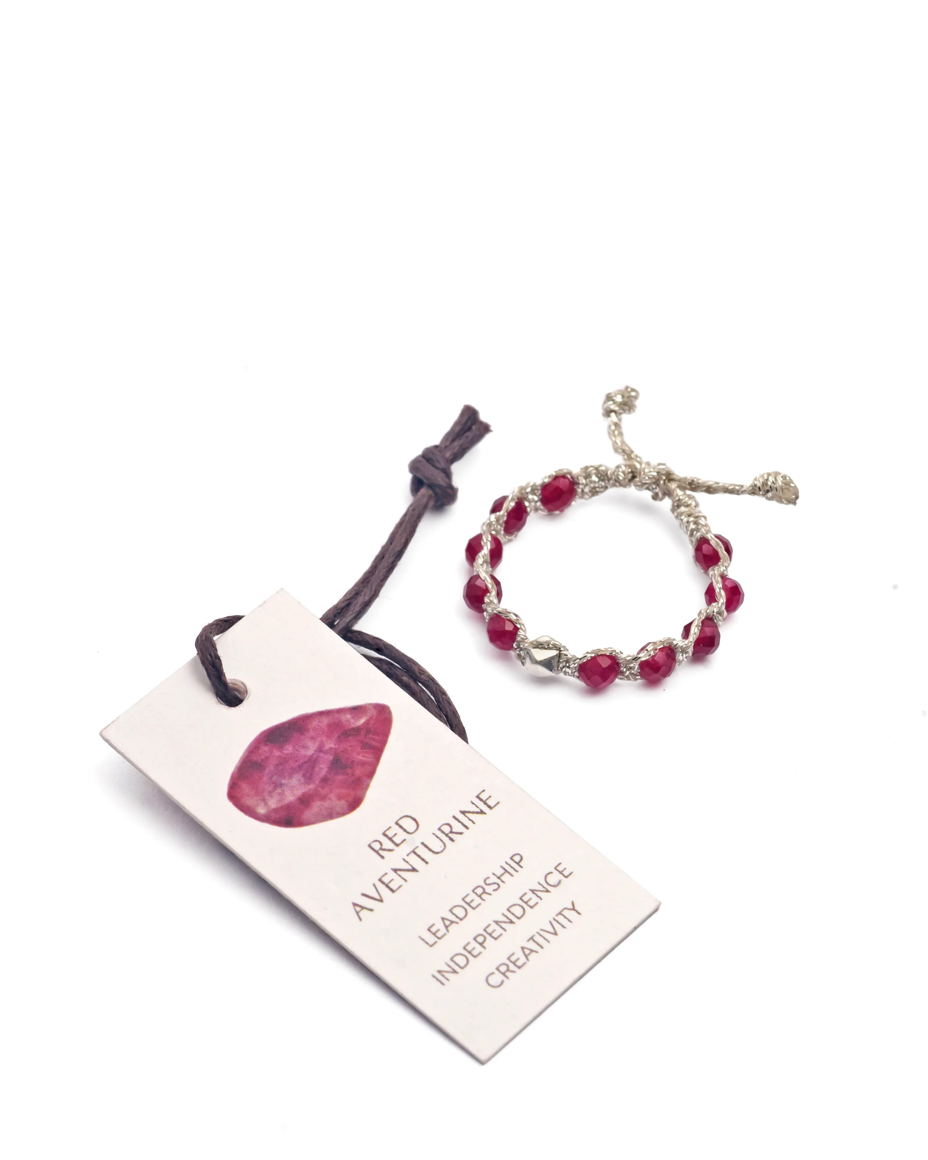 Red Aventurine Rings | Silver