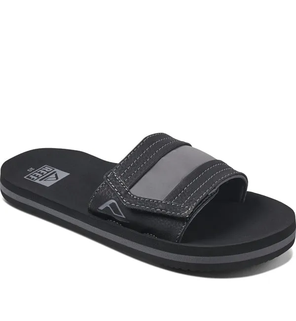 Reef Boys Ahi Slide Sandals  - Black