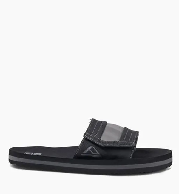 Reef Boys Ahi Slide Sandals  - Black