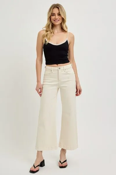 RISEN Full Size Tummy Control Cropped Bootcut Jeans Plus Size ONLINE EXCLUSIVE