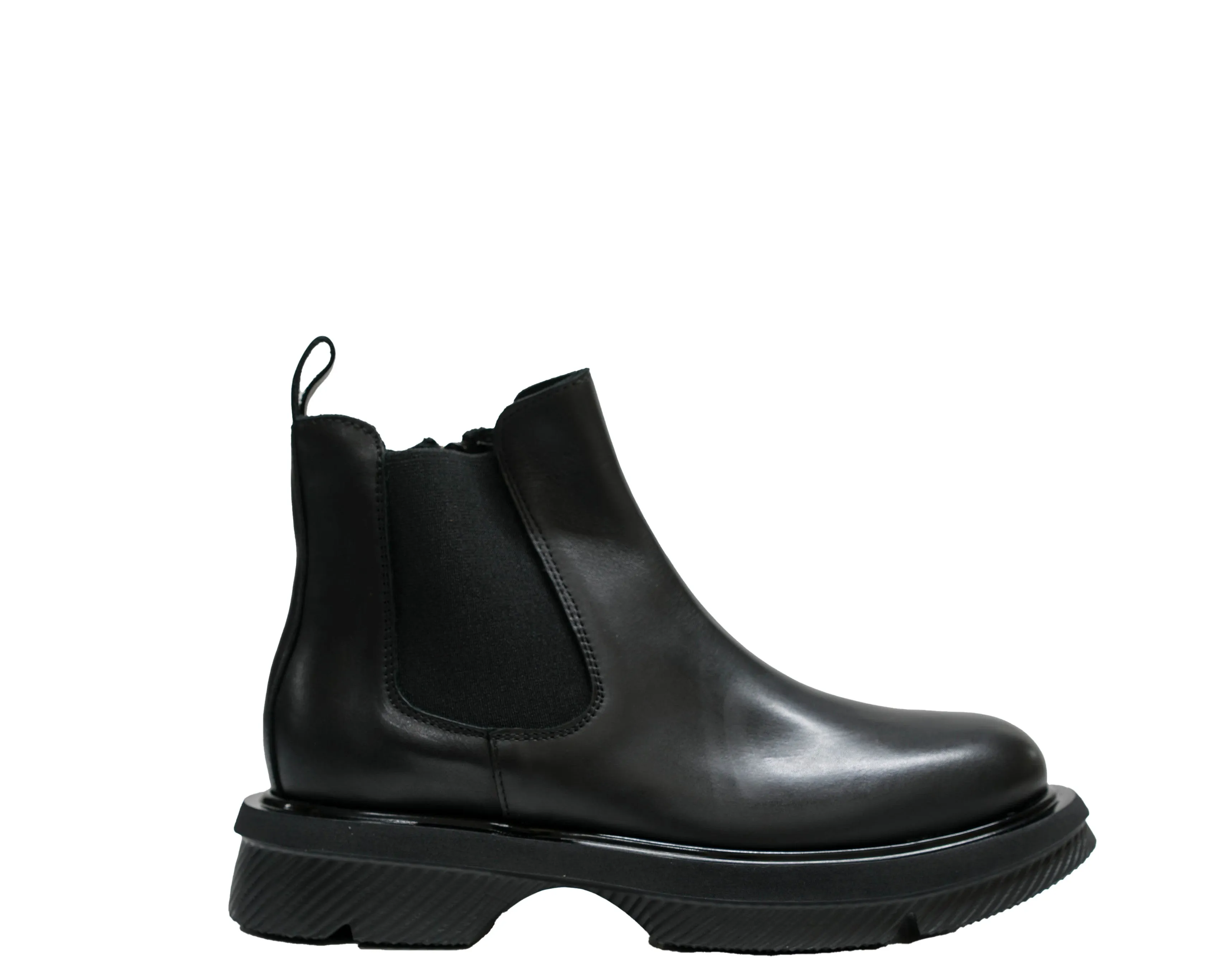 Roberto Serpentini Women's Leather Black Zip Boots Beatles 30% OFF