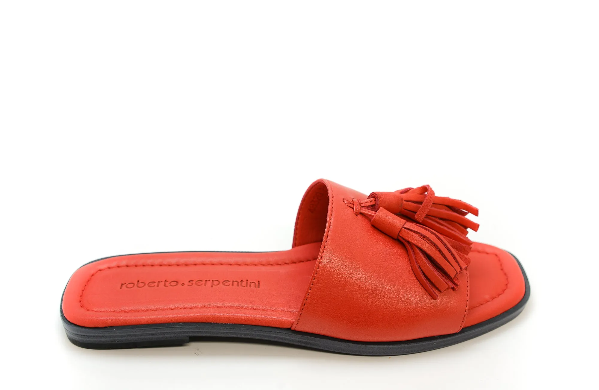 Roberto Serpentini Women's Red Leather Tassel Flats 48320 sold out