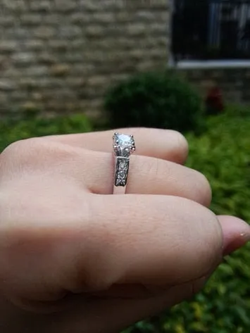 Rose Gold Solitaire Rhinestones