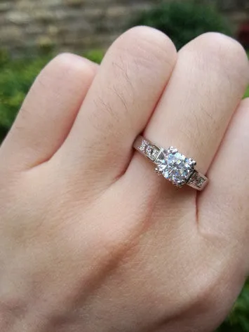 Rose Gold Solitaire Rhinestones