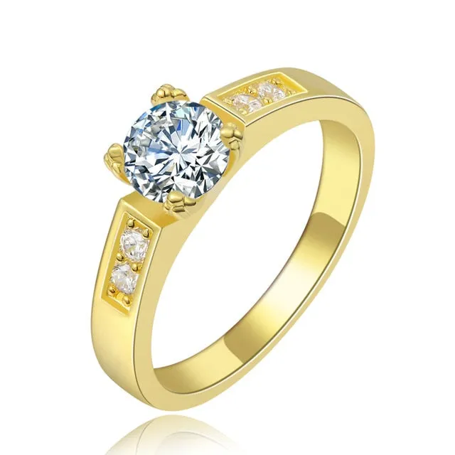 Rose Gold Solitaire Rhinestones