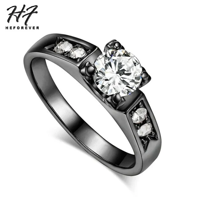 Rose Gold Solitaire Rhinestones