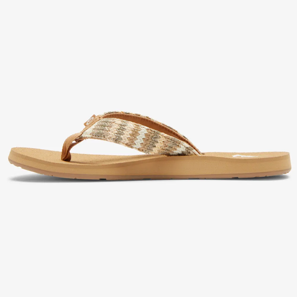 Roxy Porto Raffia Flip Flops