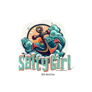 Salty Girl Anchor Sticker