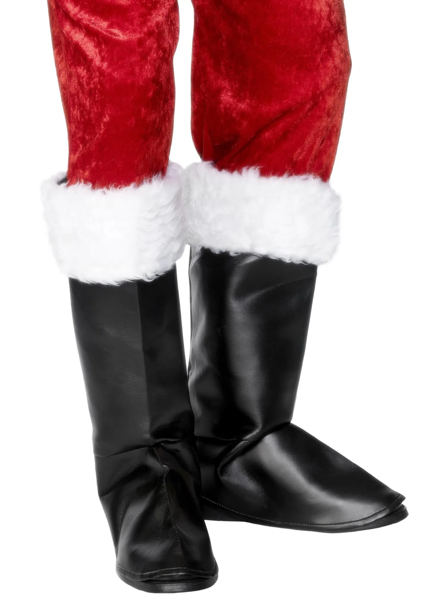 Santa Boot Covers, Black  Wholesale