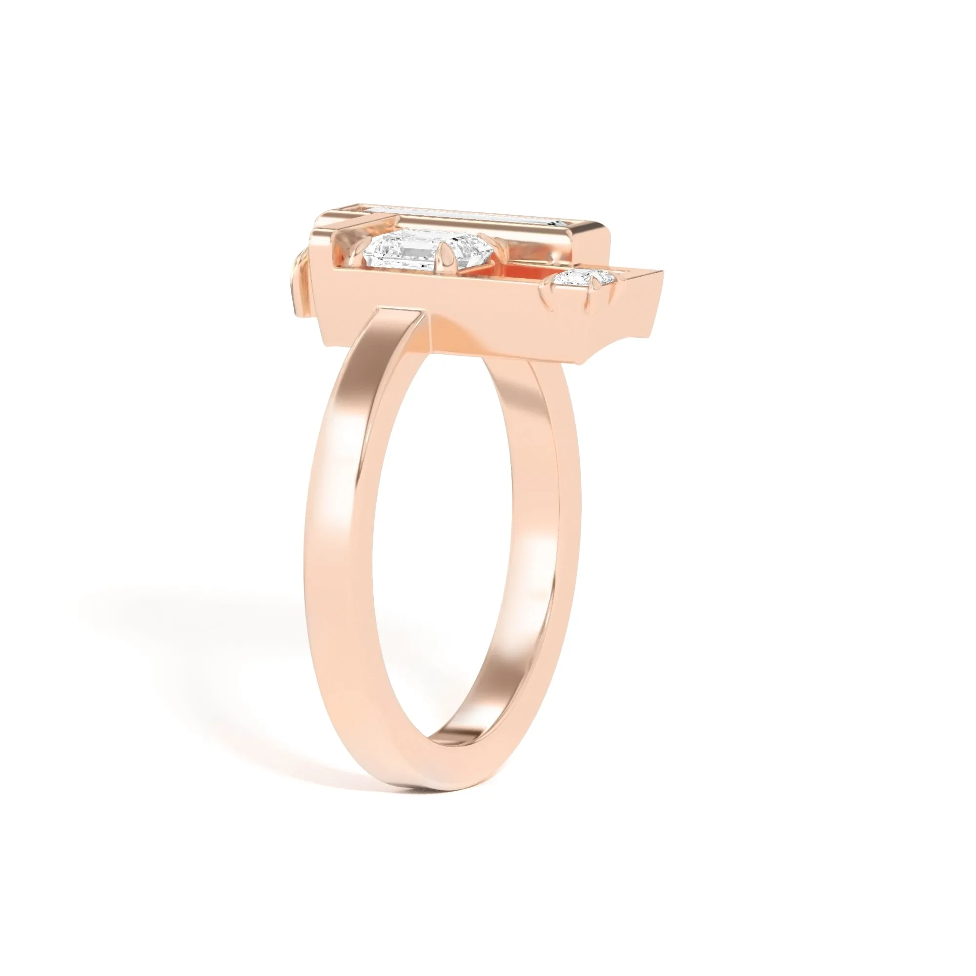 Scarpa Asscher Olivetti Frame Ring
