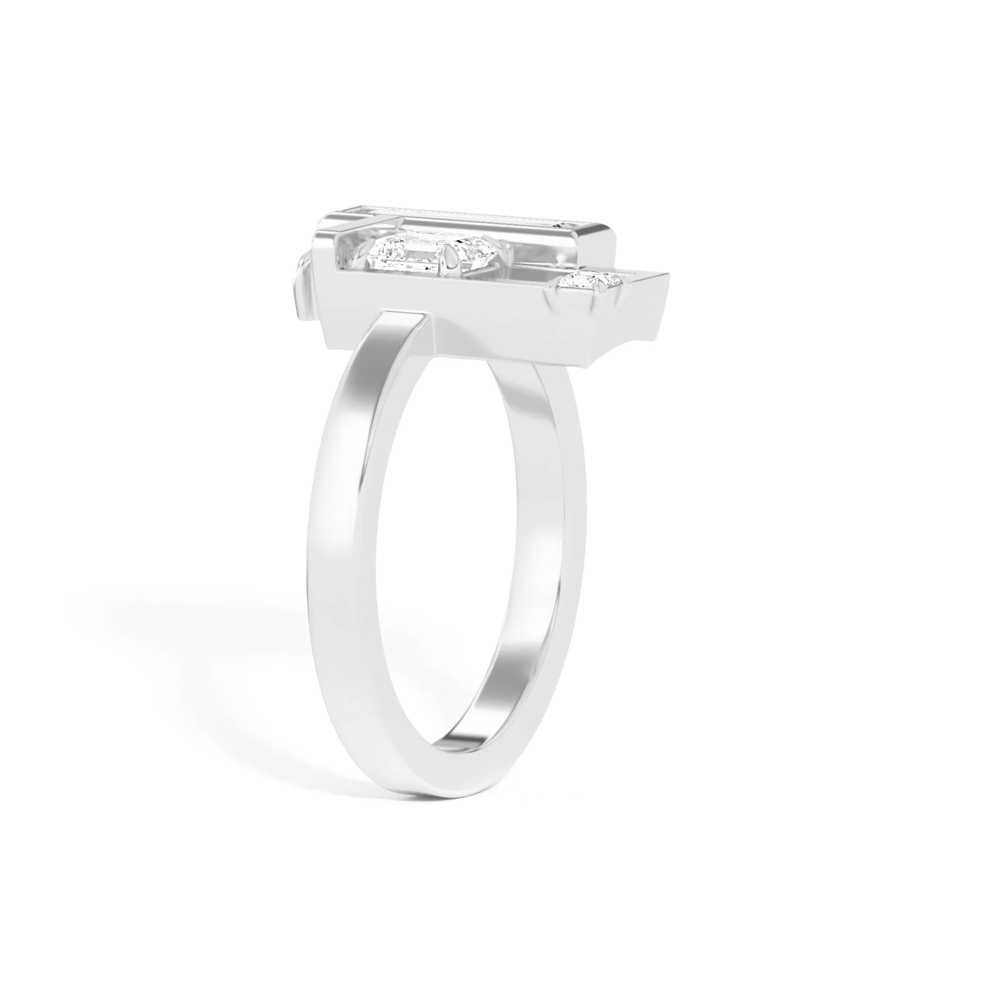Scarpa Asscher Olivetti Frame Ring