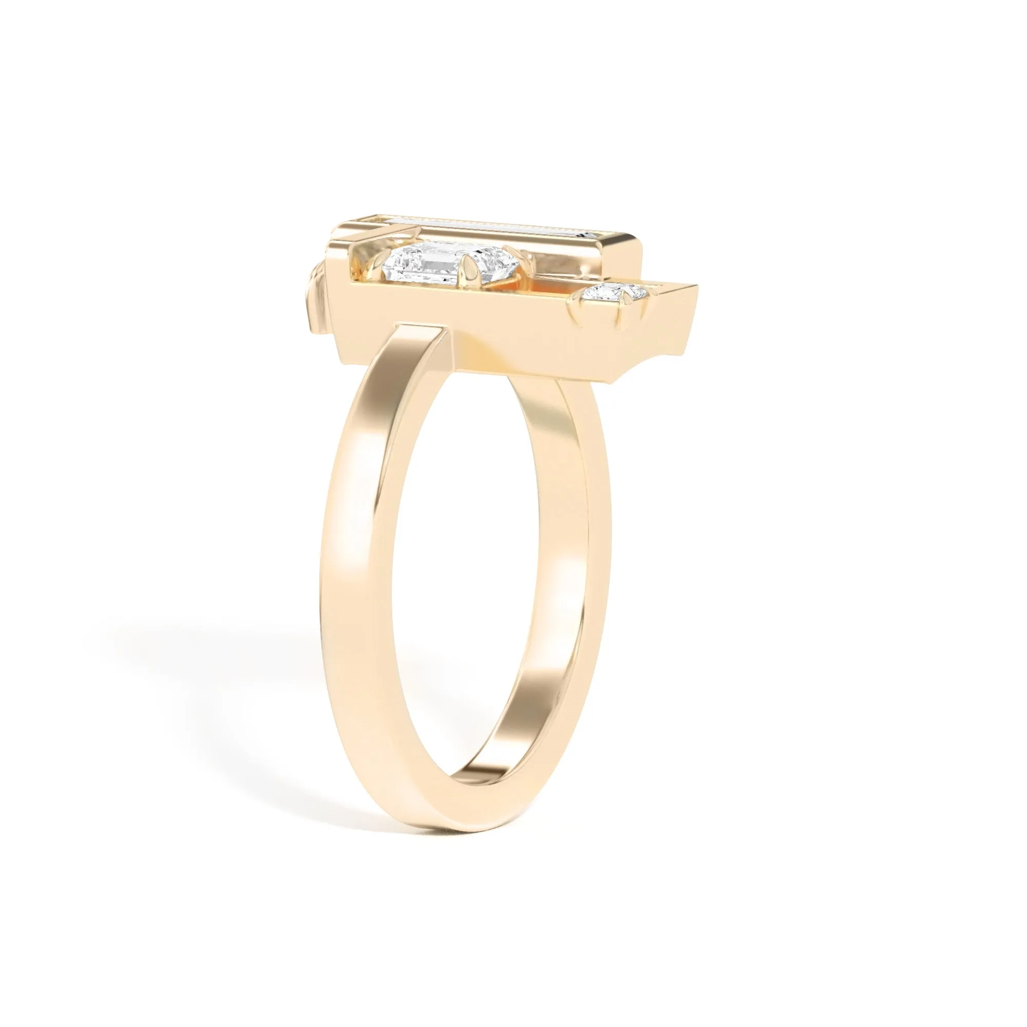 Scarpa Asscher Olivetti Frame Ring