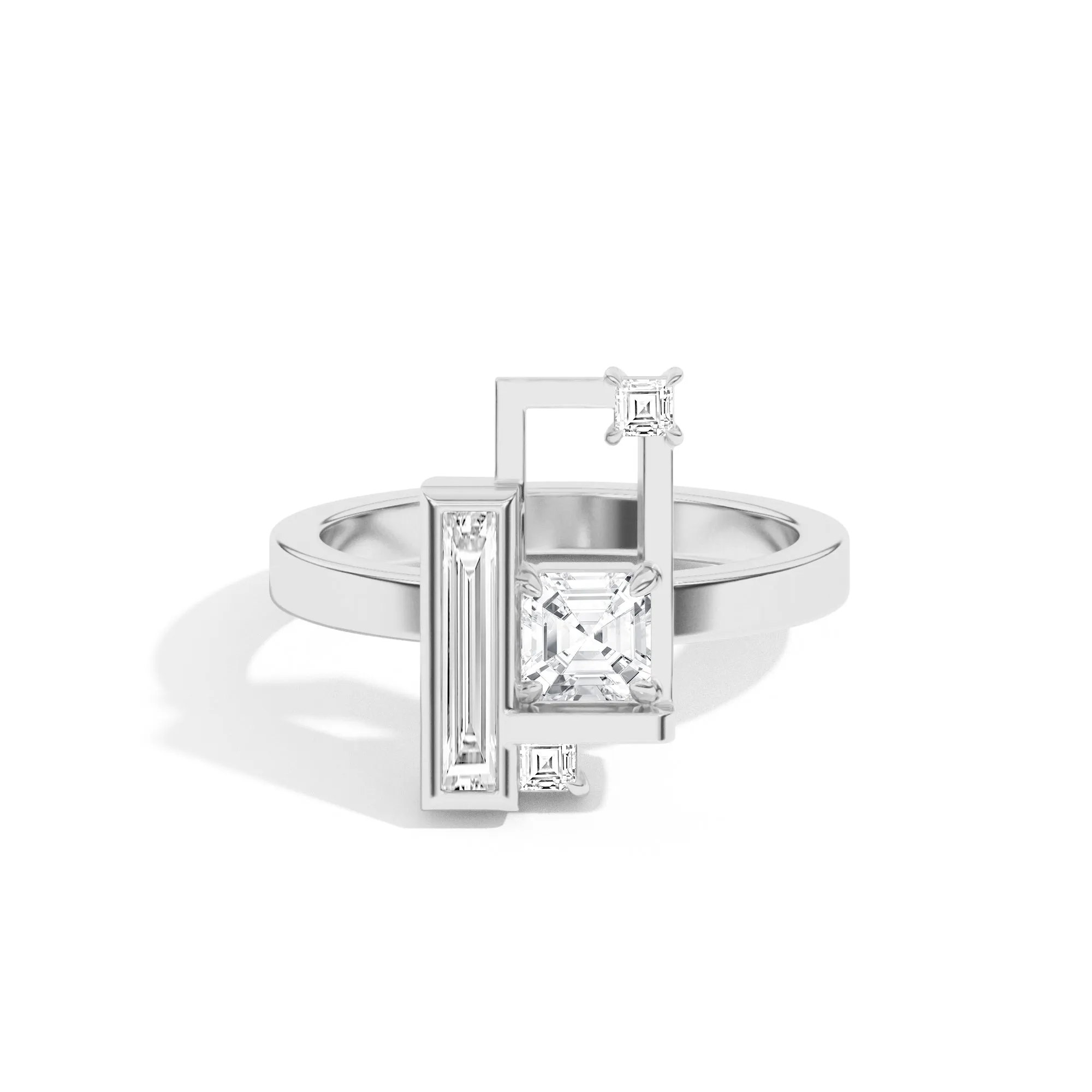 Scarpa Asscher Olivetti Frame Ring